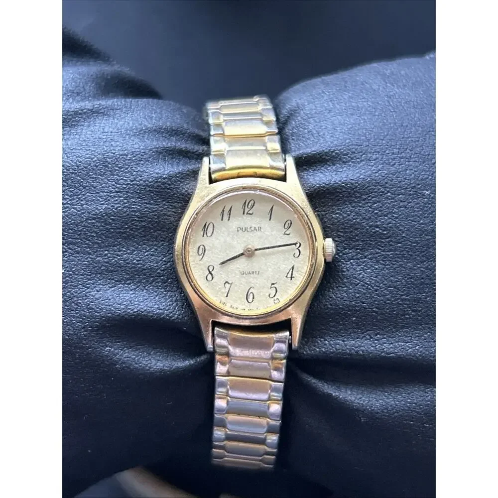 Pulsar Gold Tone Women’s Stretch Band Quartz Watch